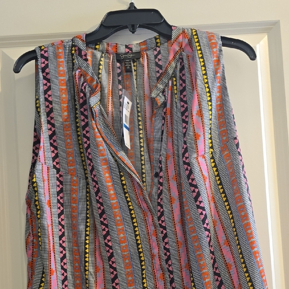 Jessica Simpson Multicolor Striped Blouse - Picture 2 of 2